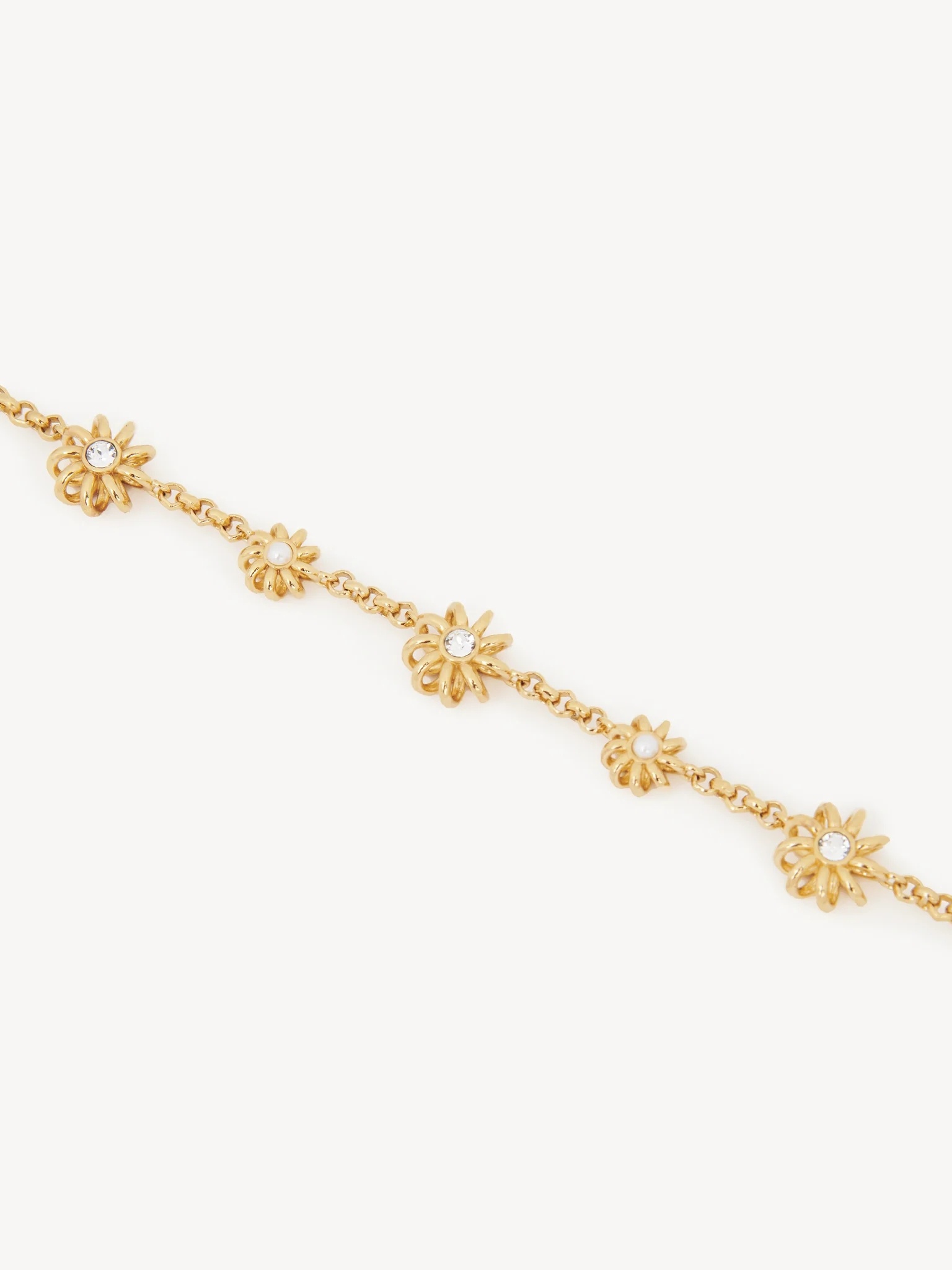 Chloé Mechanical Floral Bracelet In Yellow