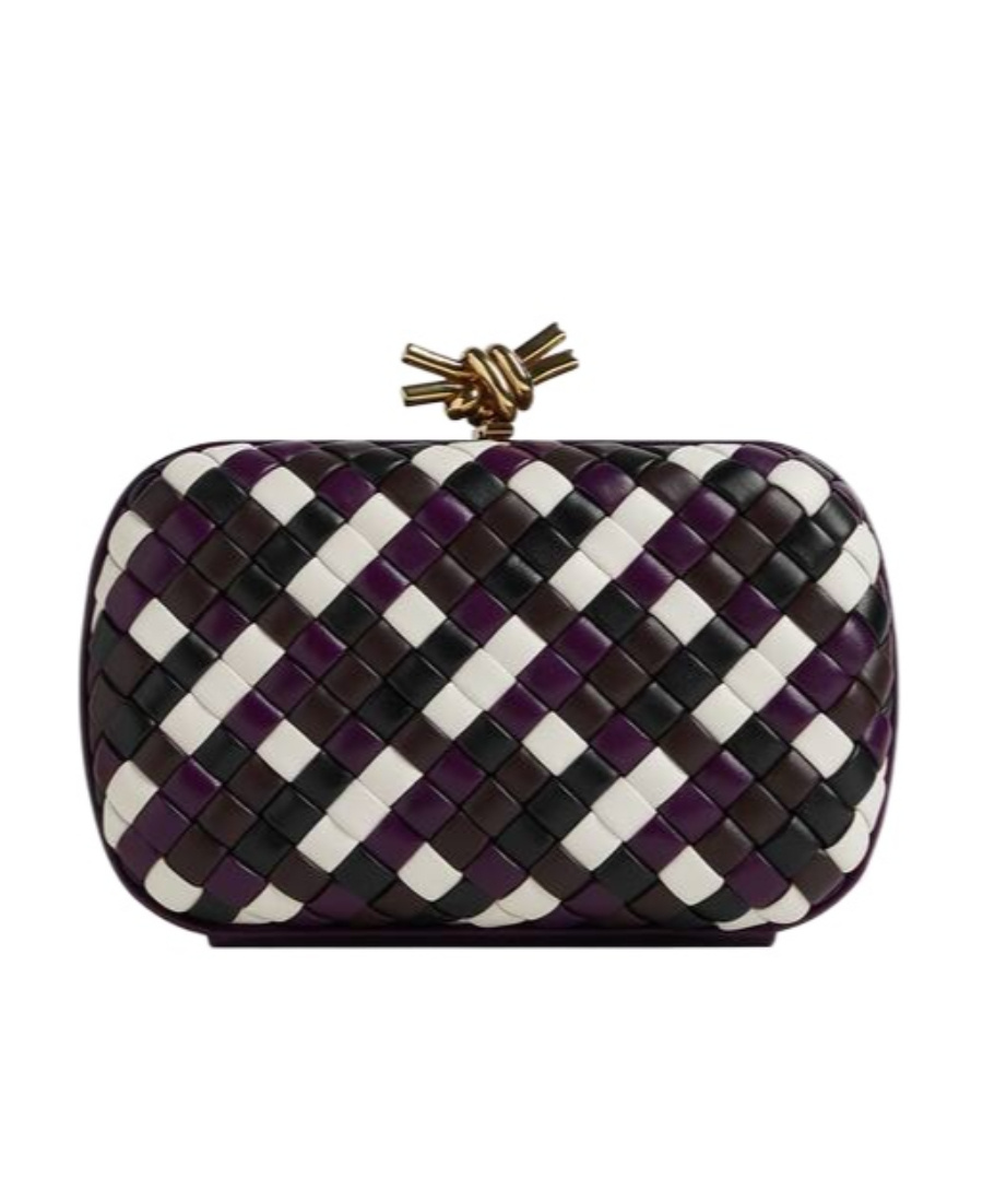 Bottega Veneta Minaudi È Re Woven Mini Bag In Black