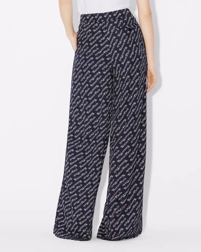 Kenzo X Verdy Logo-print Pajama Pants In Black