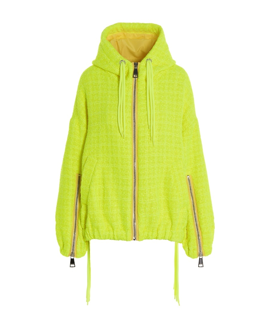 Khrisjoy Chris Windbreaker Tweed Casual Jackets And Parka Yellow In Yellow