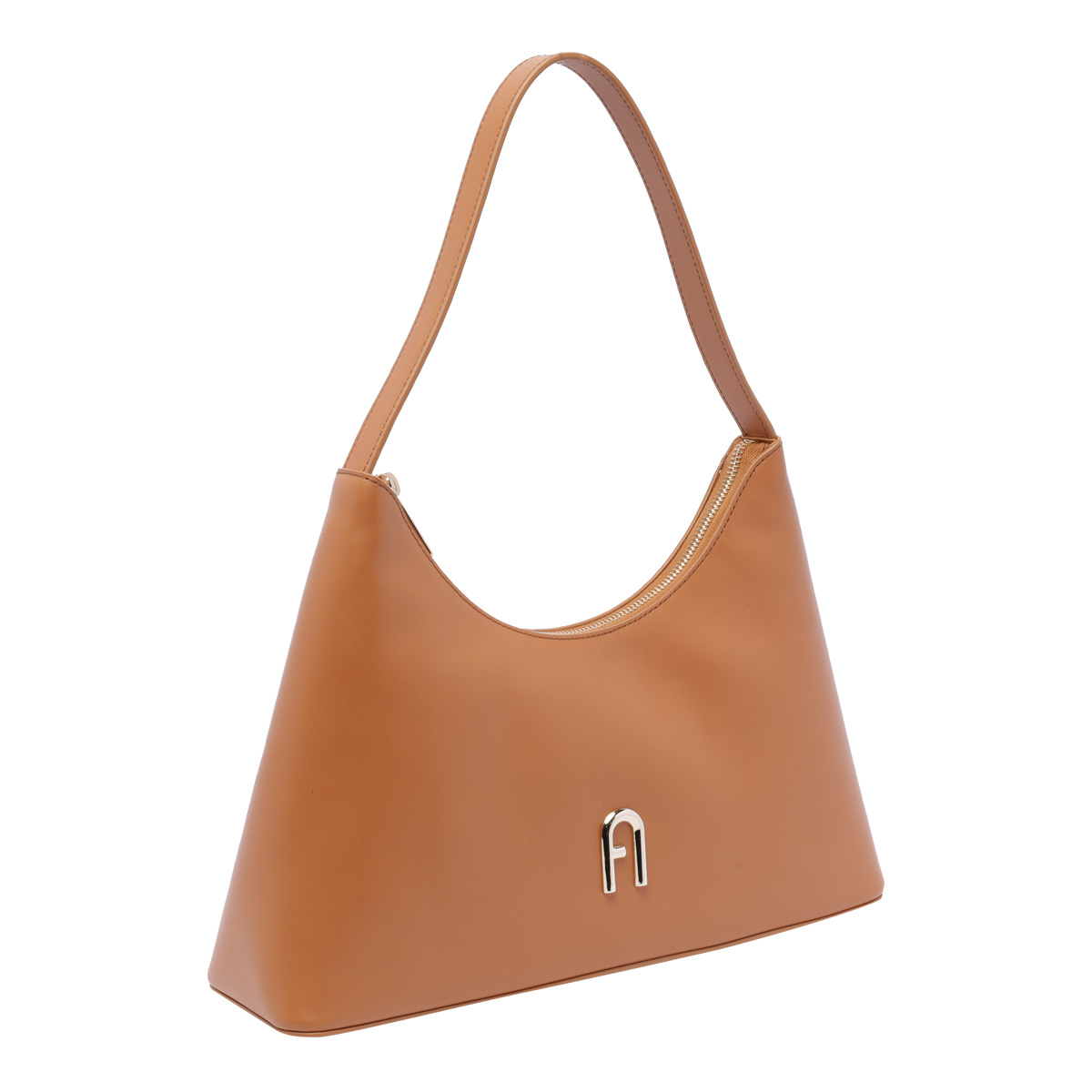 Furla Small Diamante Bag Shoulder Strap In Orange