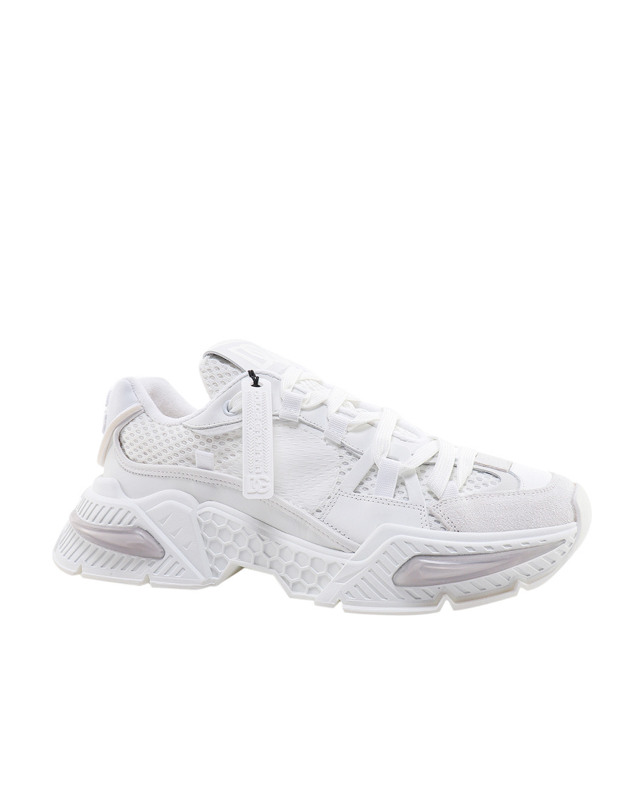Dolce & Gabbana Airmaster Panelled Low-top Sneakers In White