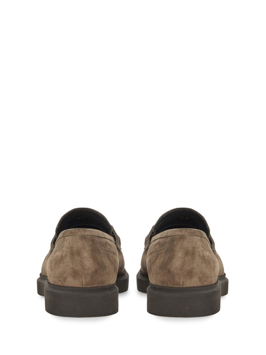Brunello Cucinelli Embellished Almond Toe Loafers In Brown