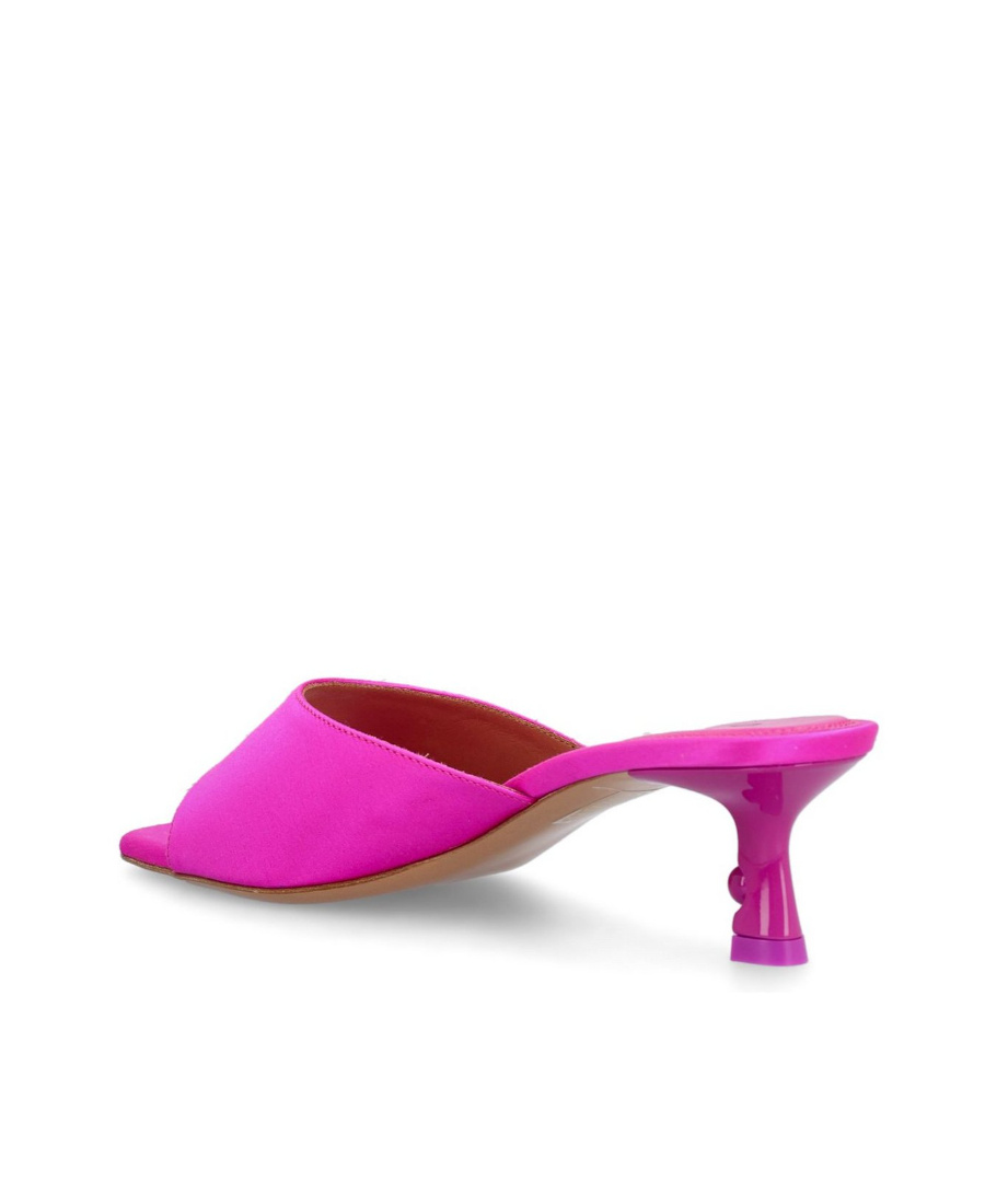 Off-white Pink Satin Sandal In Pattern