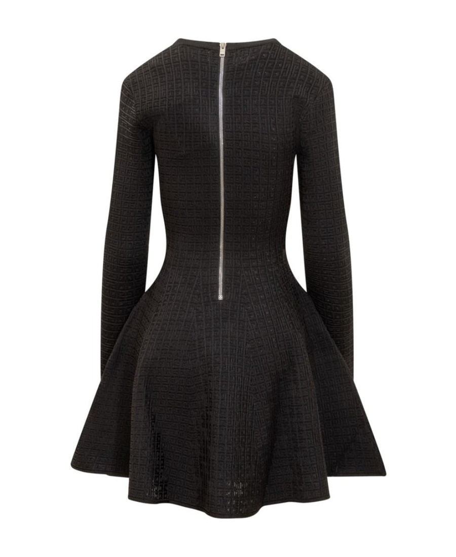Givenchy 4g Jacquard Mini Dress In Black