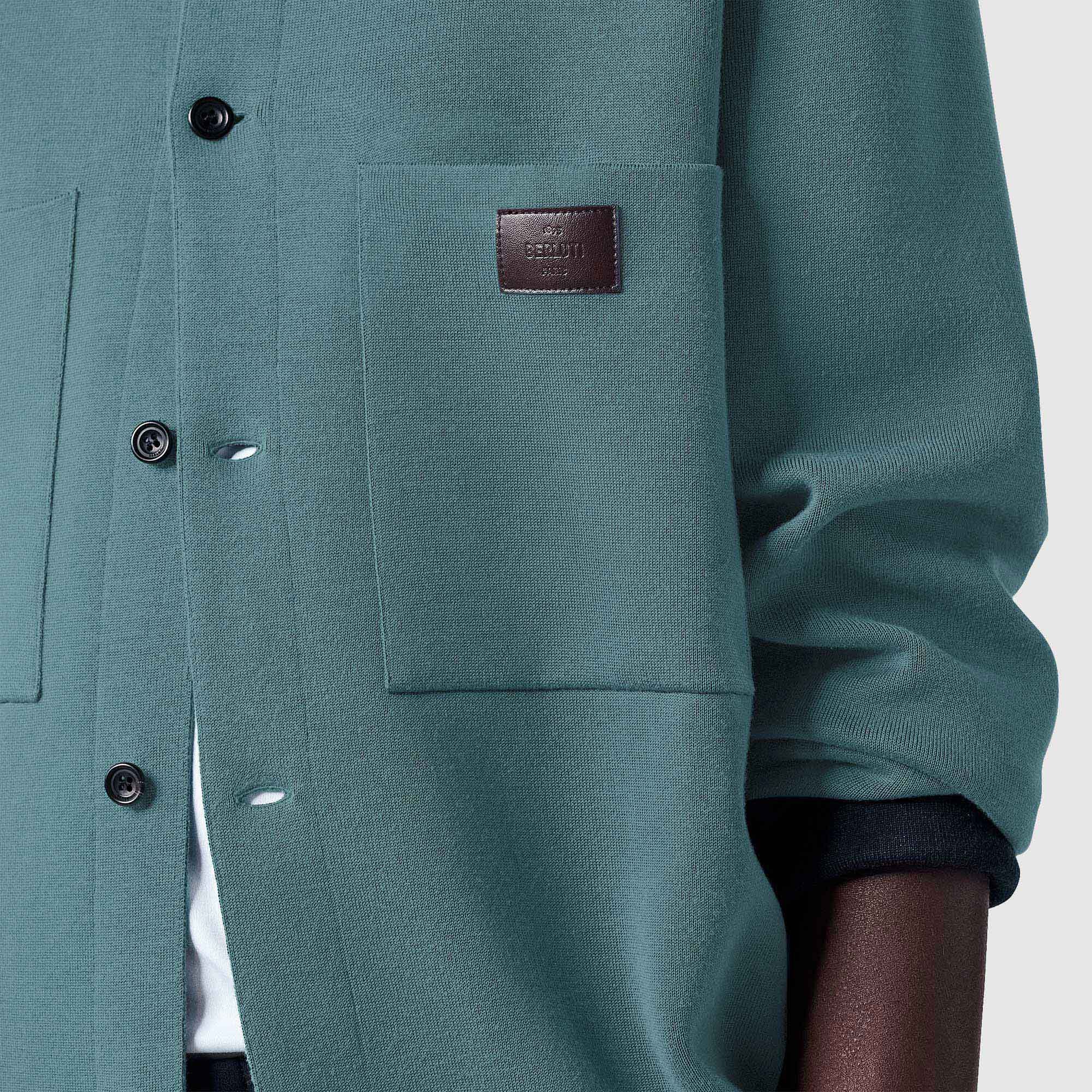 Berluti Logo Sweater In Blue
