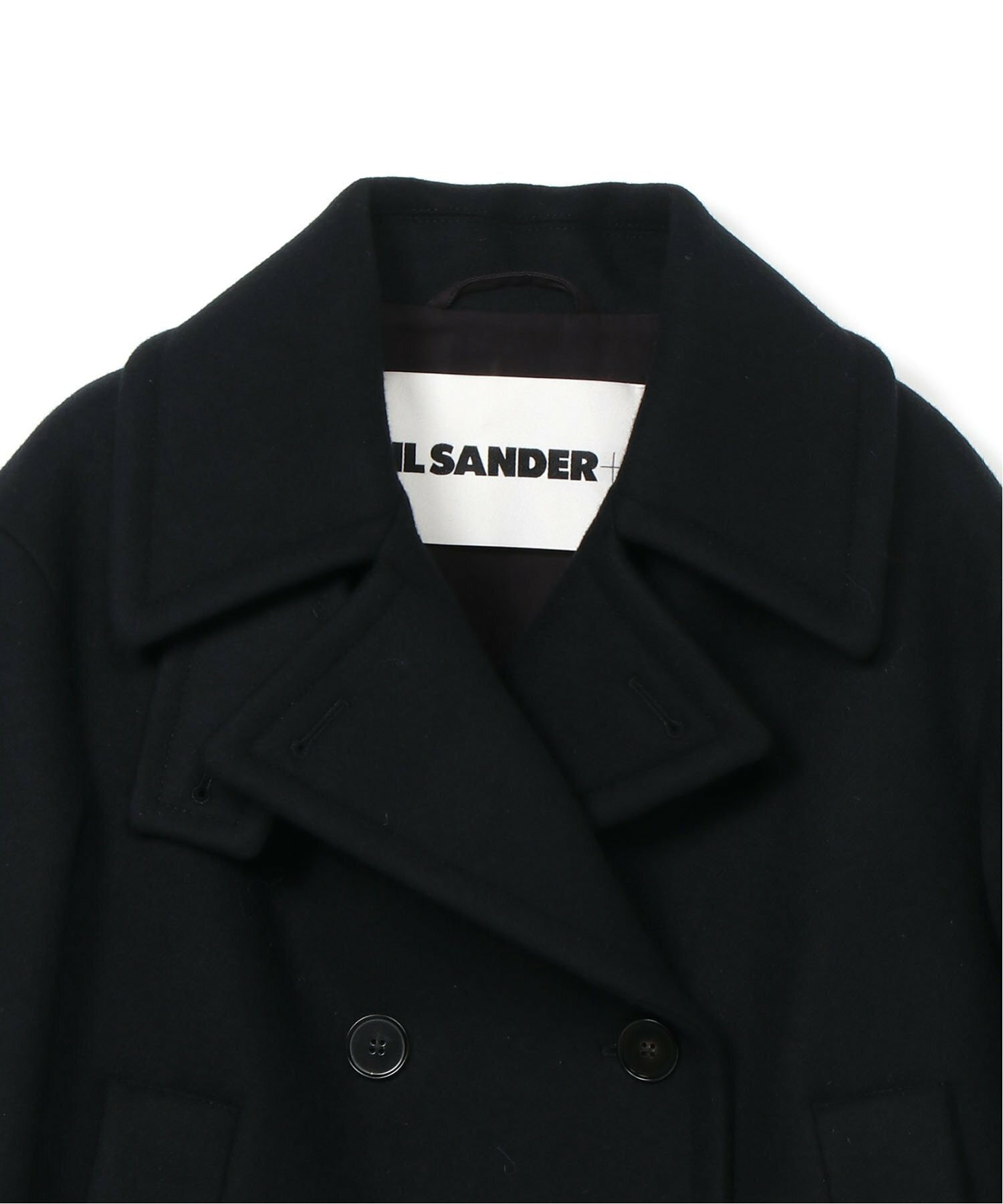 Jil Sander Long Sleeve Coat In Black