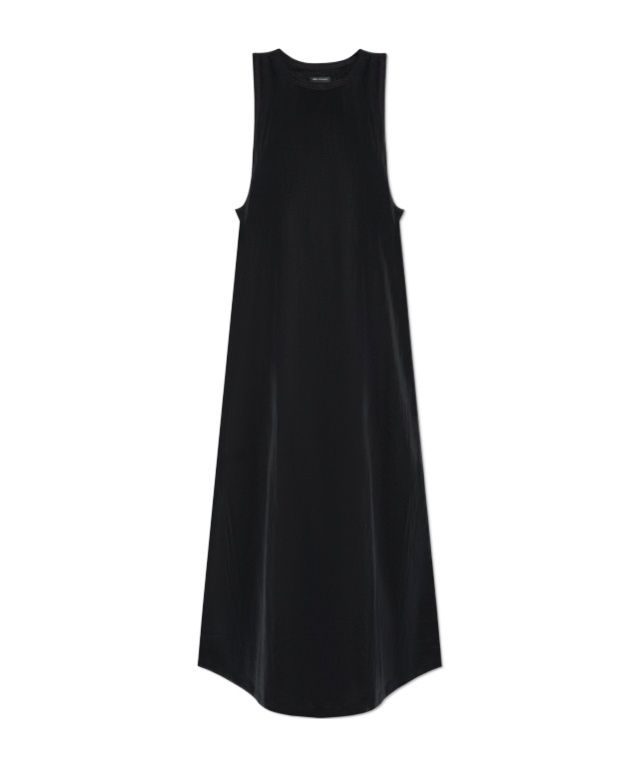 Y-3 Sleeveless Midi Dress In Black