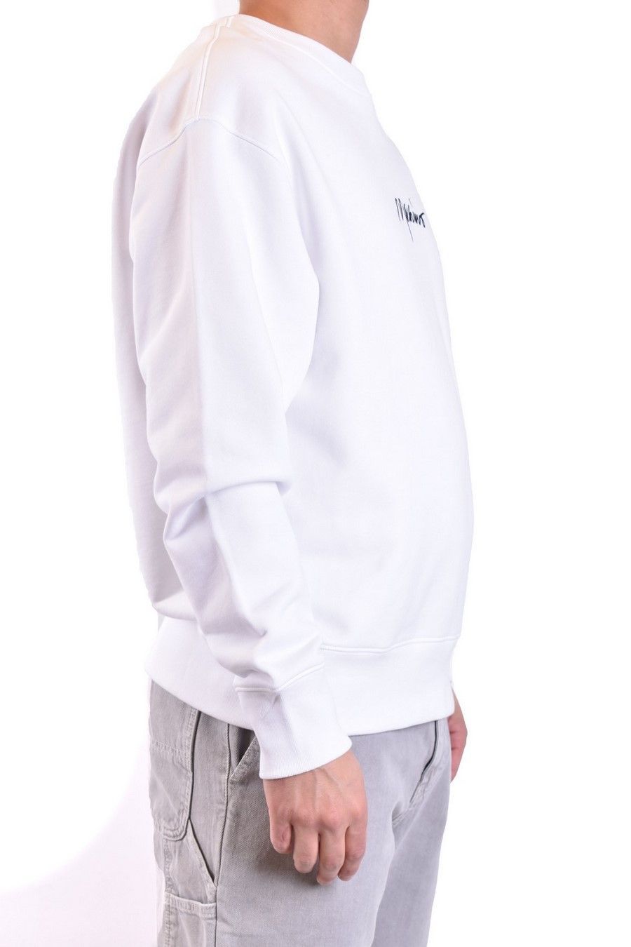 Moschino Logo-print Crew-neck Sweatshirt In White