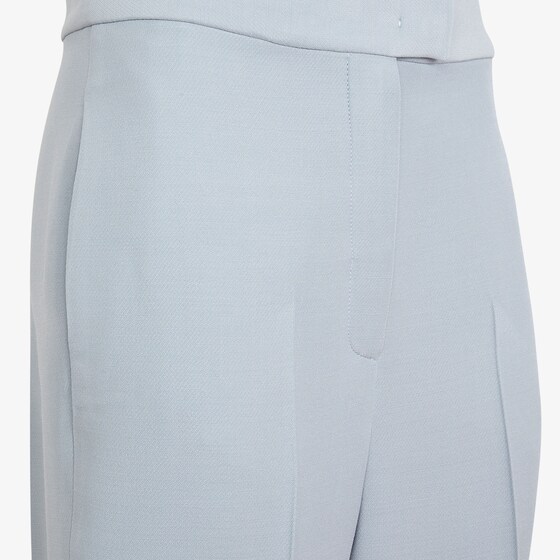 Fendi Pressed-crease Straight Trousers In Blue