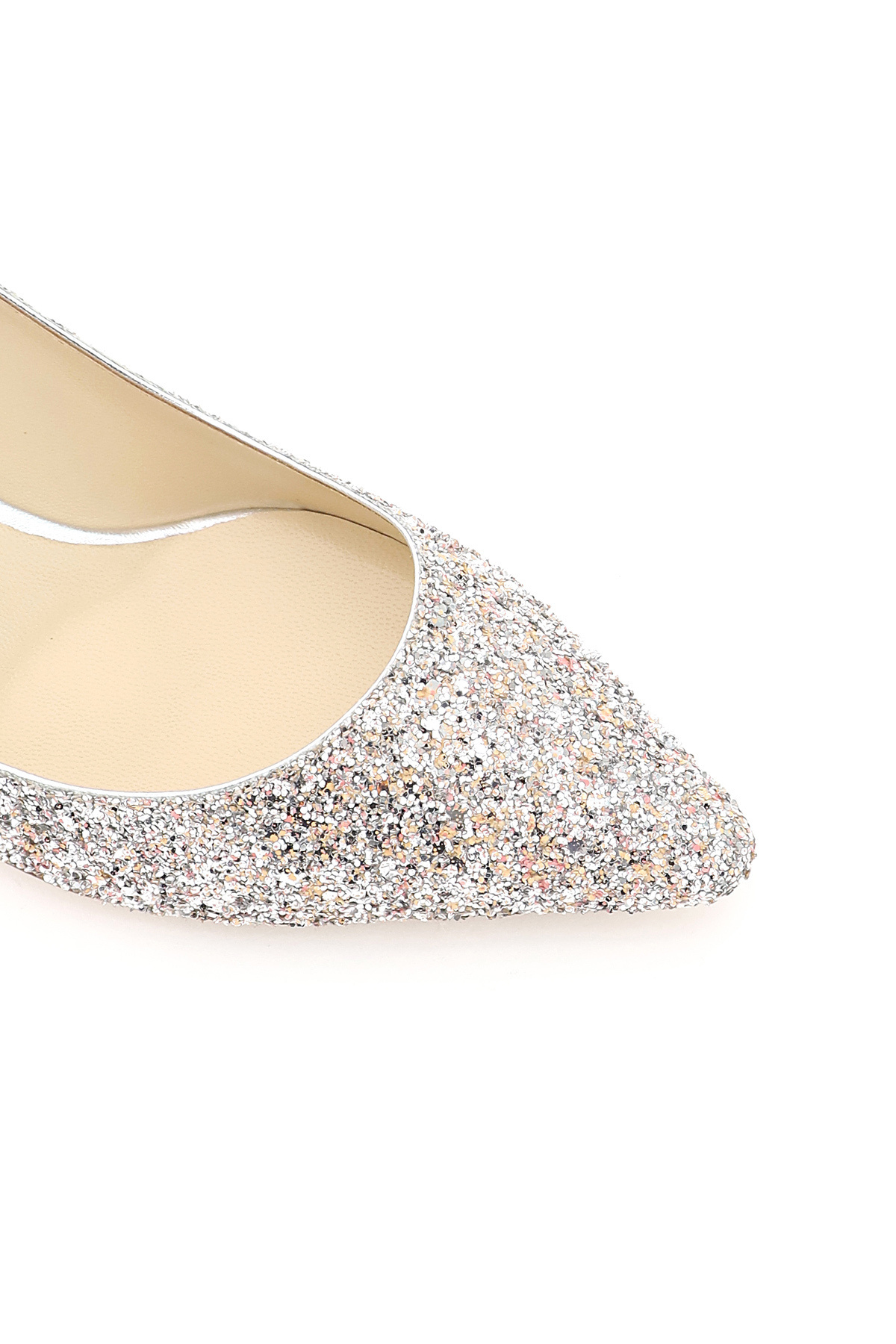 Jimmy Choo Romy 60 Glitter Pumps In Nude