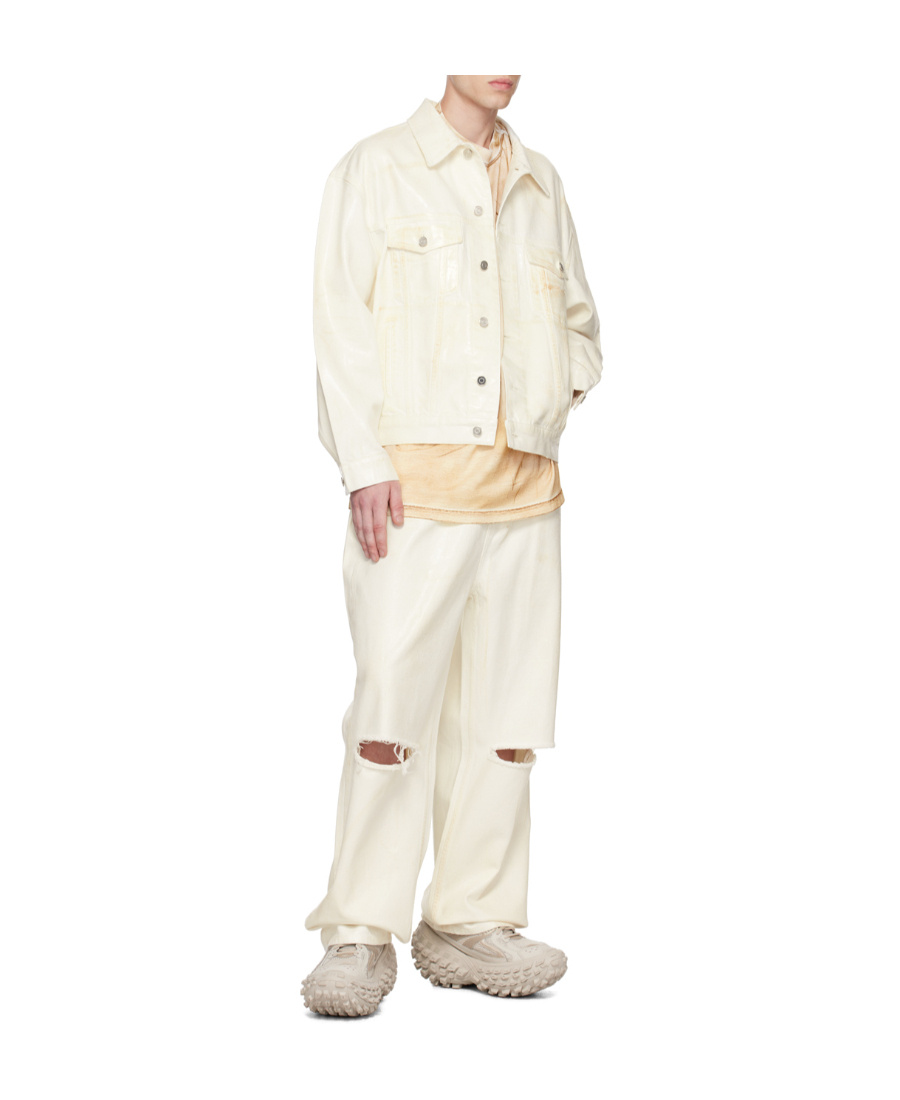 We11 Done Fade To Make Old Jeans In White