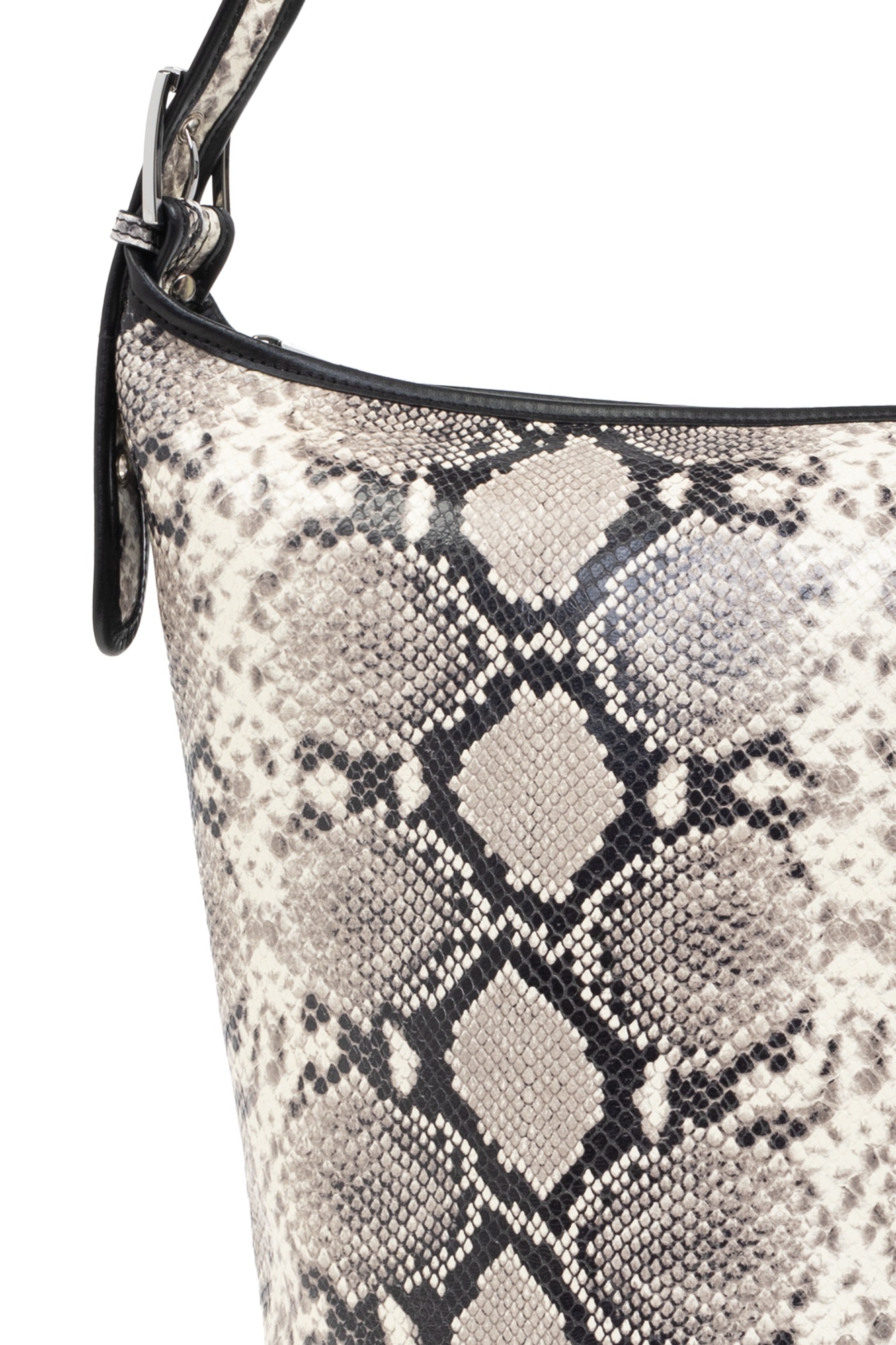 Iro Animal Pattern Bucket Shoulder Bag In Gray
