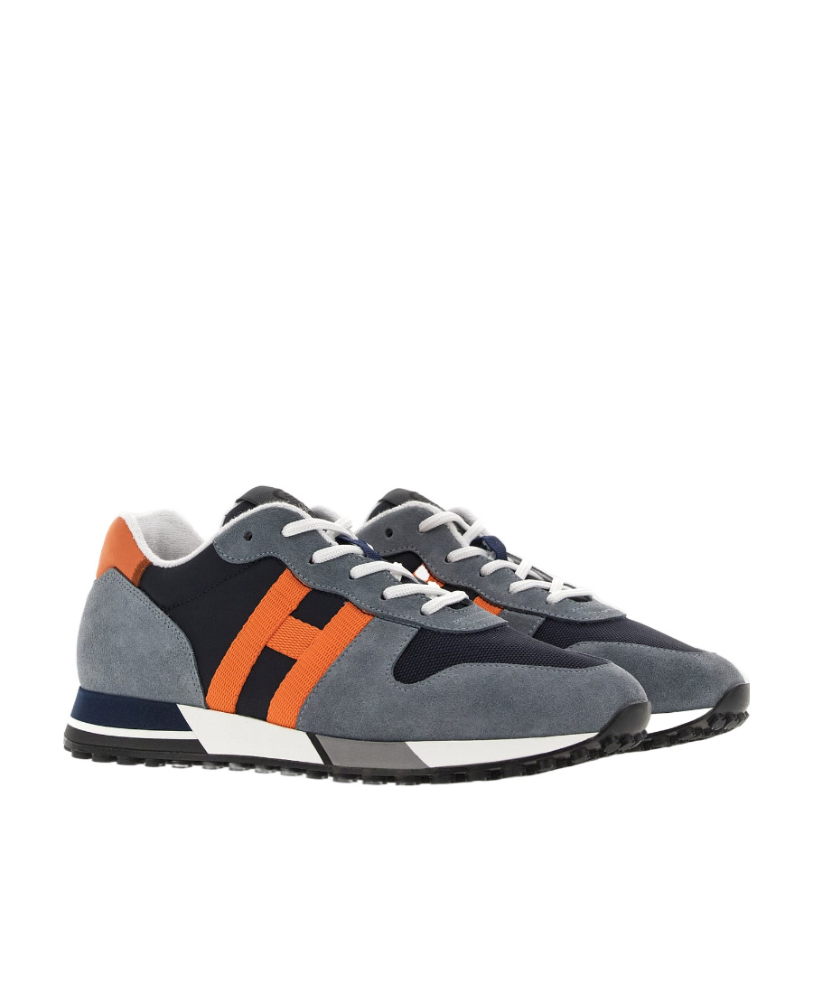 Hogan Sneakers  H383 Orangegrey In Black