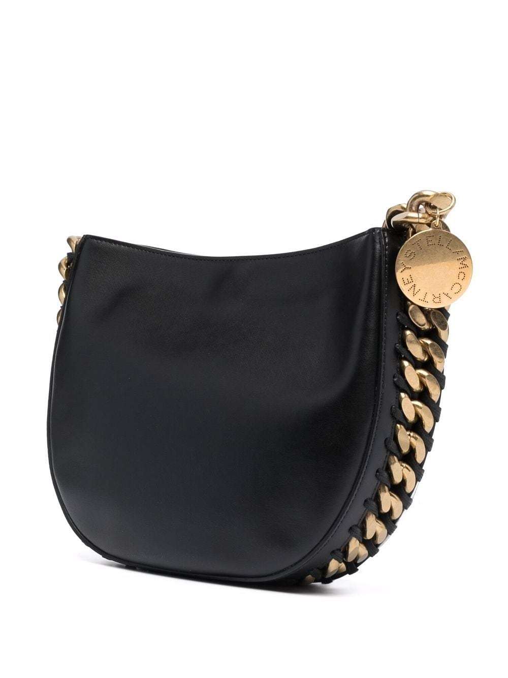 Stella Mccartney Medium Frayme Shoulder Bag In Black
