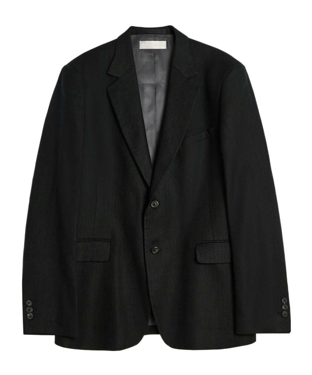 Our Legacy Pinstriped Blazer In Black