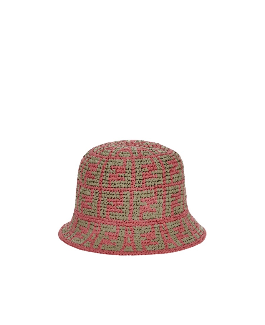 Fendi Patterned Hat In Multicolor