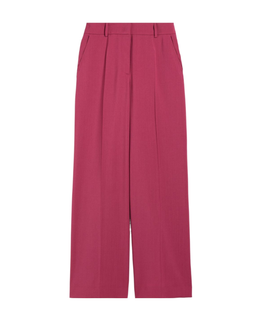 Weekend Max Mara Casual Wide-legged Trousers In Pink
