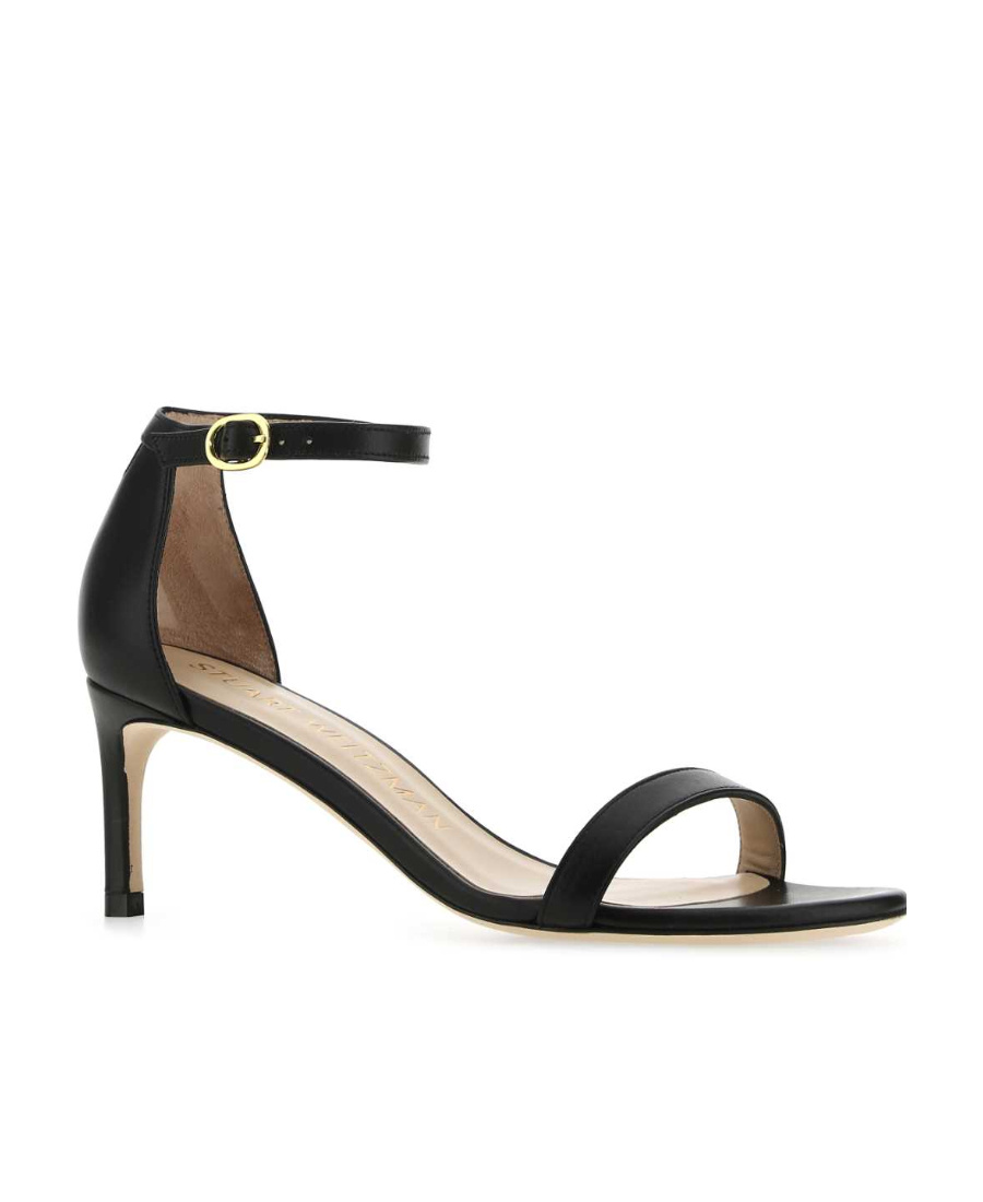 Stuart Weitzman Open-toed High-heeled Sandals In Black