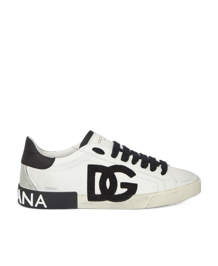 DOLCE & GABBANA DOLCE  GABBANA PORTOFINO LOGO EMBOSSED SNEAKERS