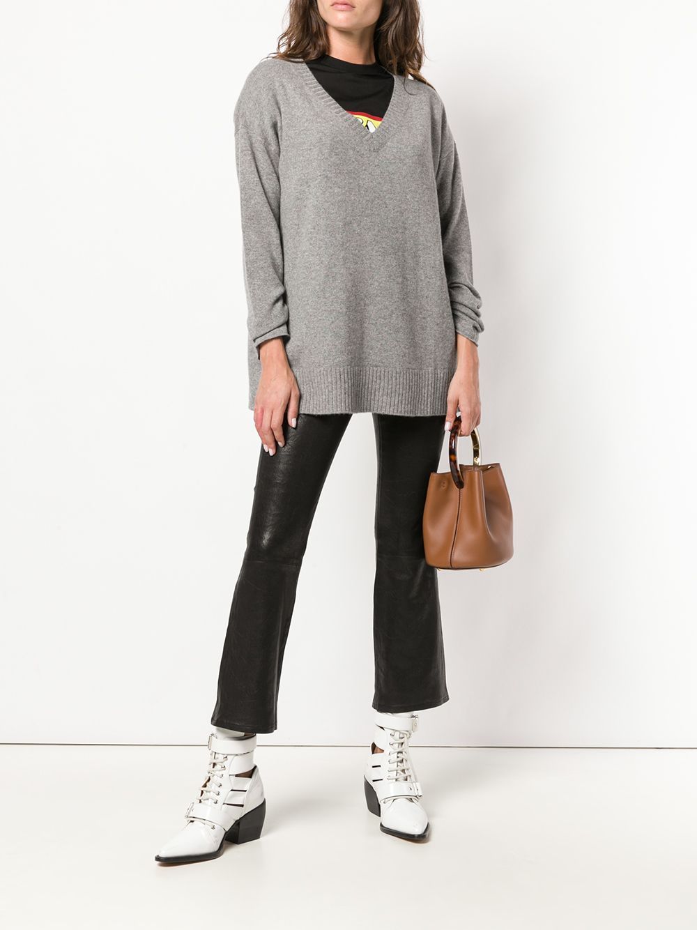 Frame High Waist Casual Pants In Black