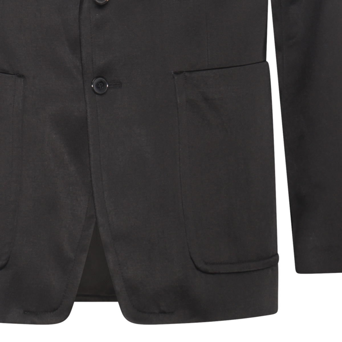 Dries Van Noten Black Cotton Blend Blazer In Black