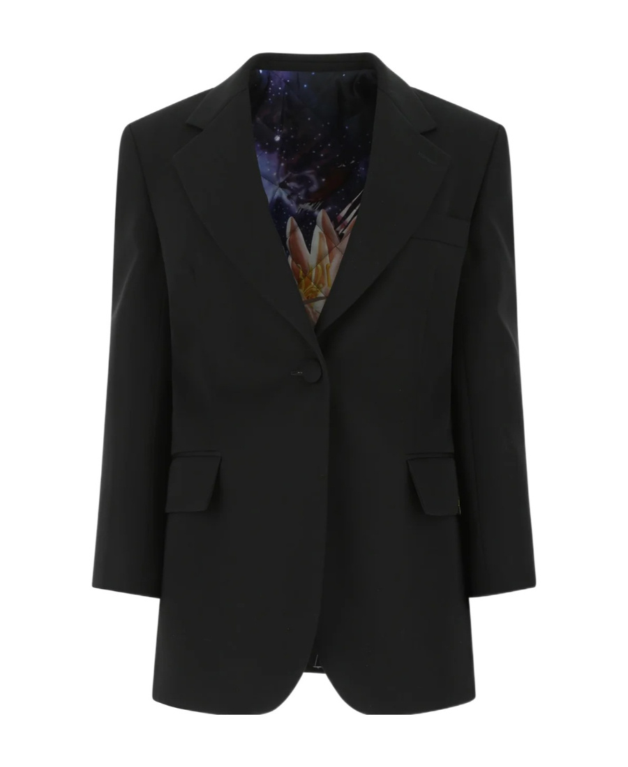 LANVIN LANVIN SINGLE BREASTED CROPPED-SLEEVE BLAZER