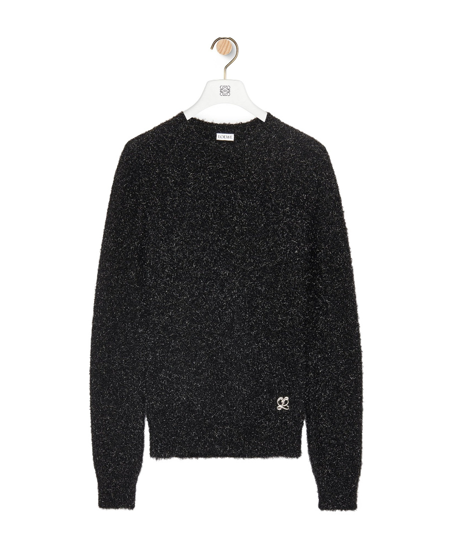 Loewe Sparkle Sweater In Viscose In Black
