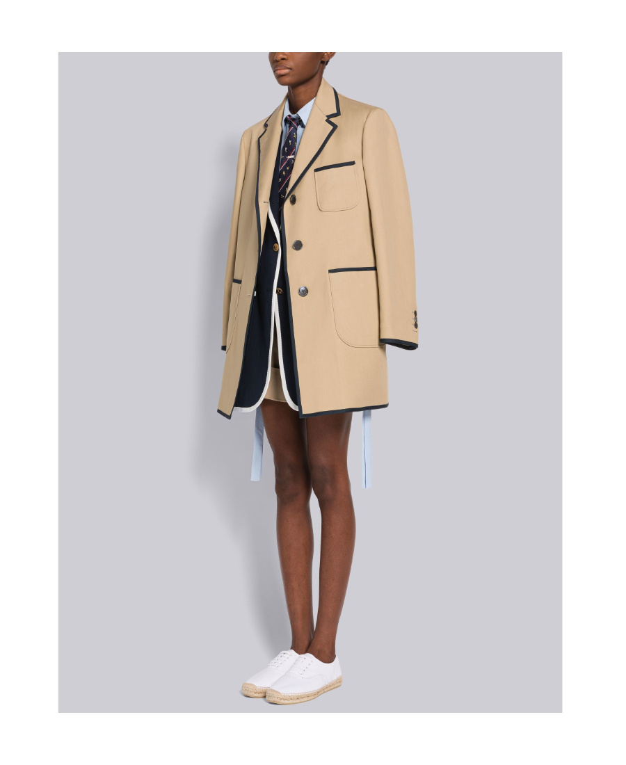 Thom Browne Jute-sole Lace-up Sneakers In White