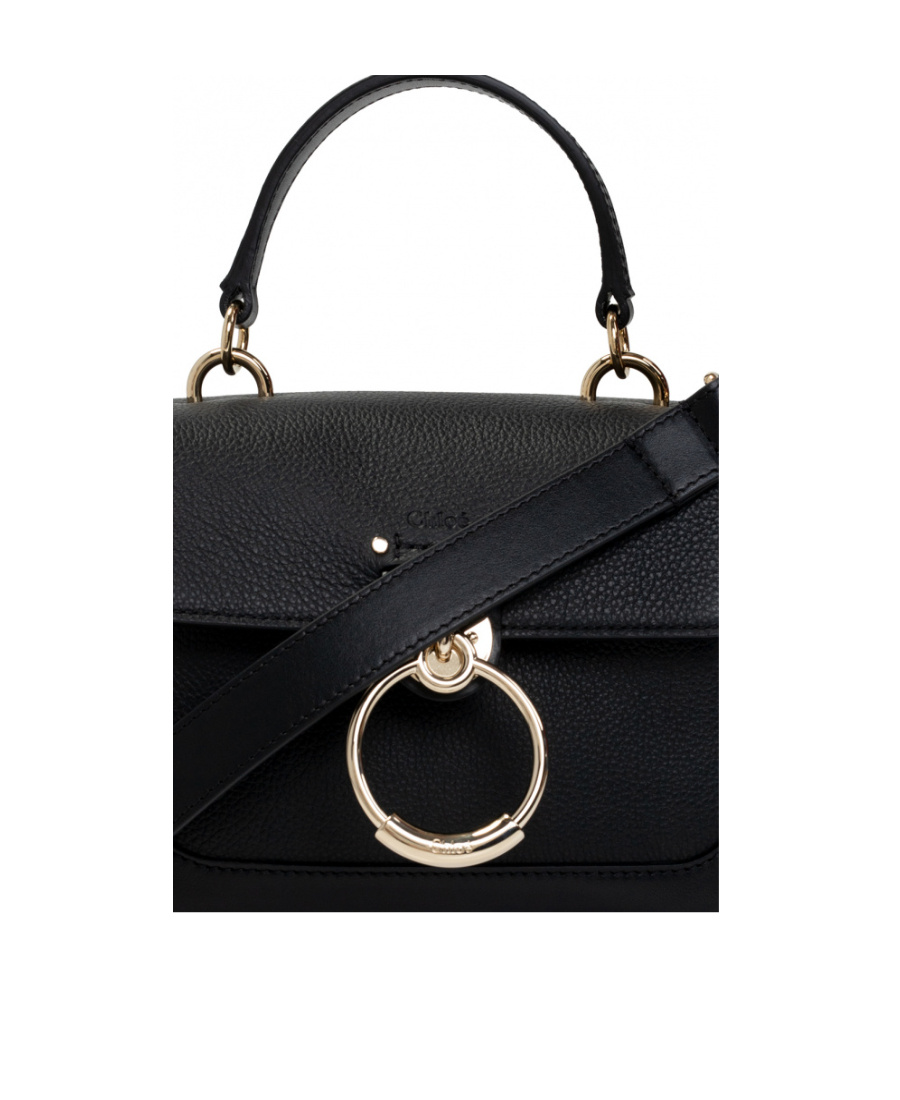 Chloé Chloe Tess Lthr Tote Bag In Black