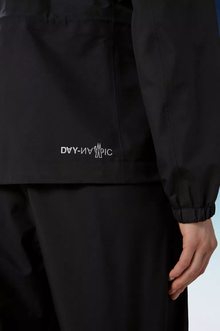 Moncler Valles Hooded Jacket Black In Black
