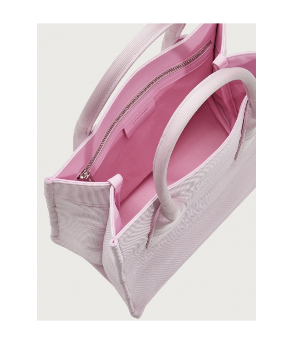 Ferragamo Small Tote Bag With Signature In Pink
