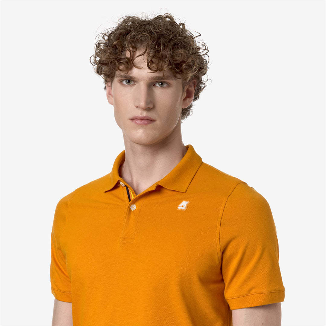 K-way Polo Shirt In Orange