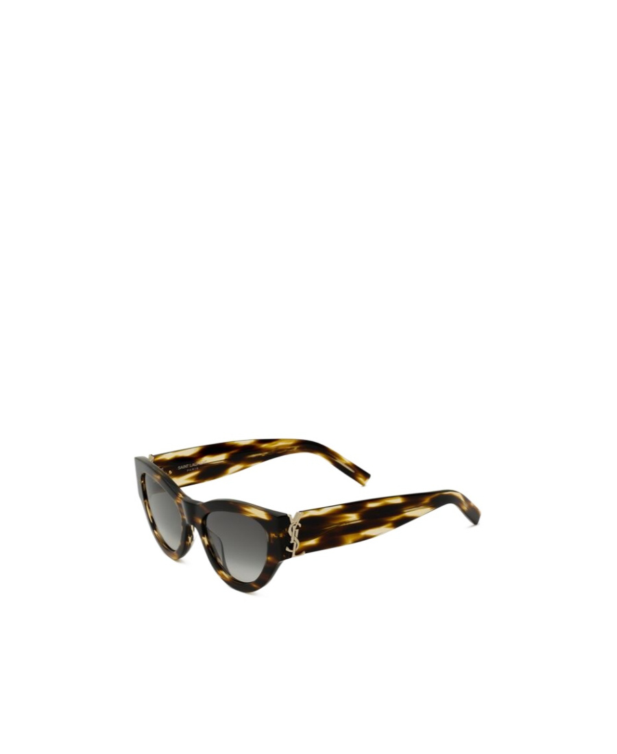 Saint Laurent Temple Cat-eye Sunglasses In Black