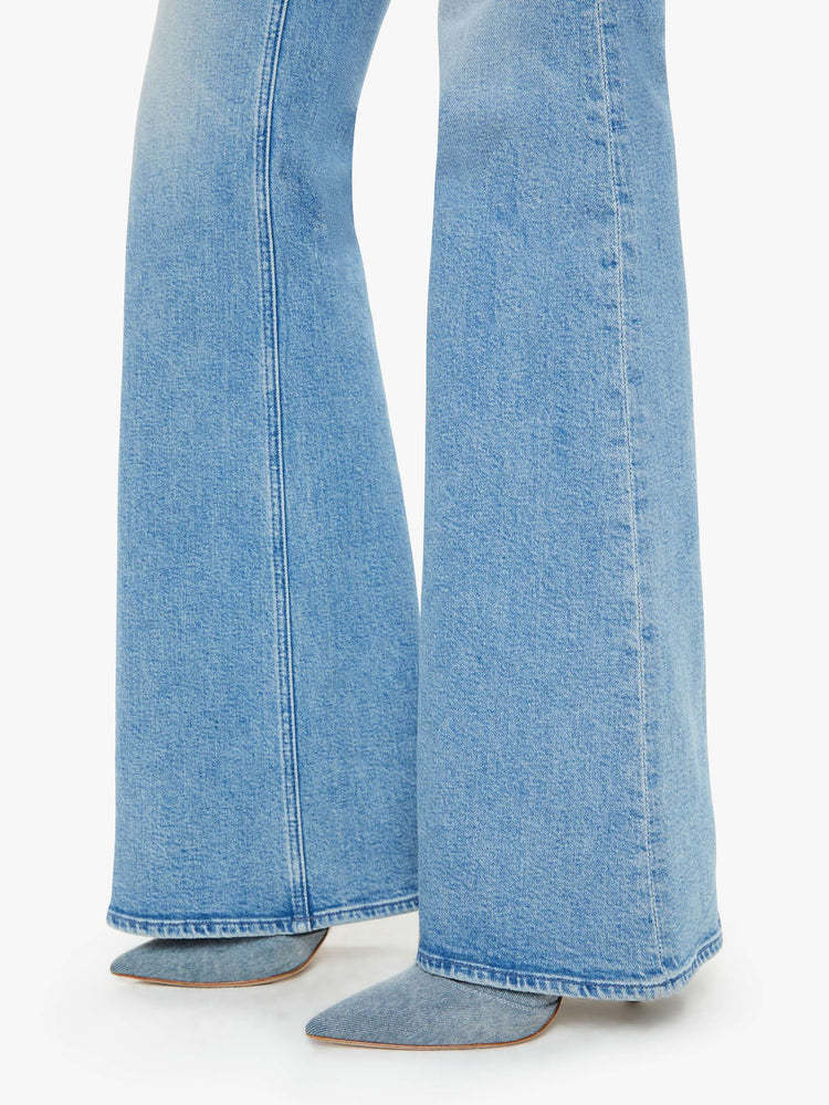 Mother The Doozy Flare Jeans In Blue