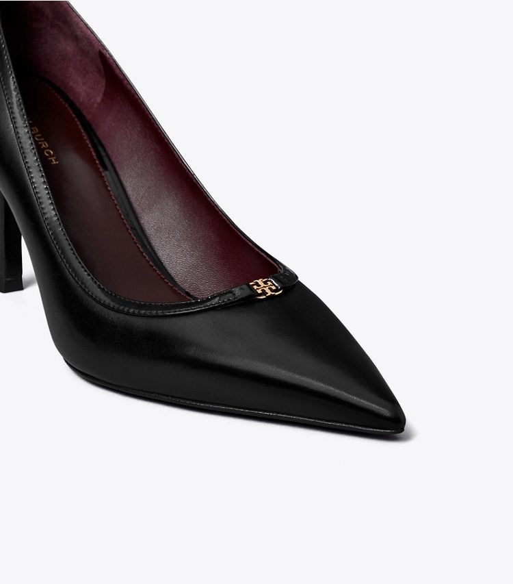 Tory Burch Double T Buckle Pump 80mm In Black