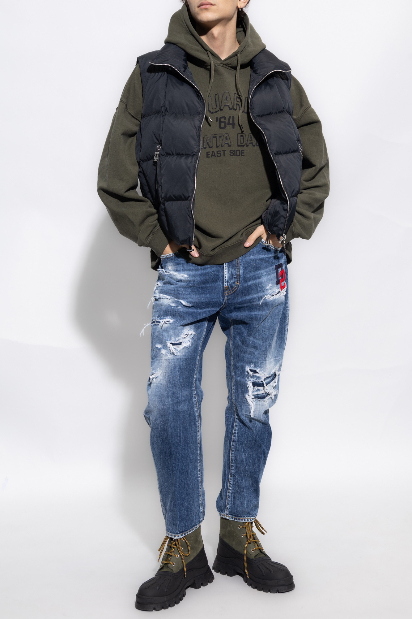 Dsquared2 Denim Bro Jeans In Blue