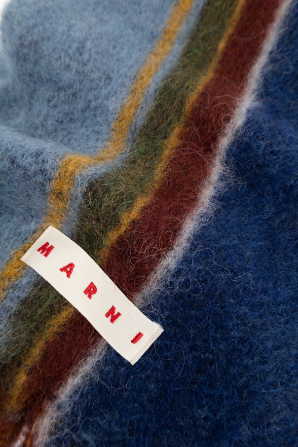 Marni Multicolor Mohair Blend Scarf In Multi
