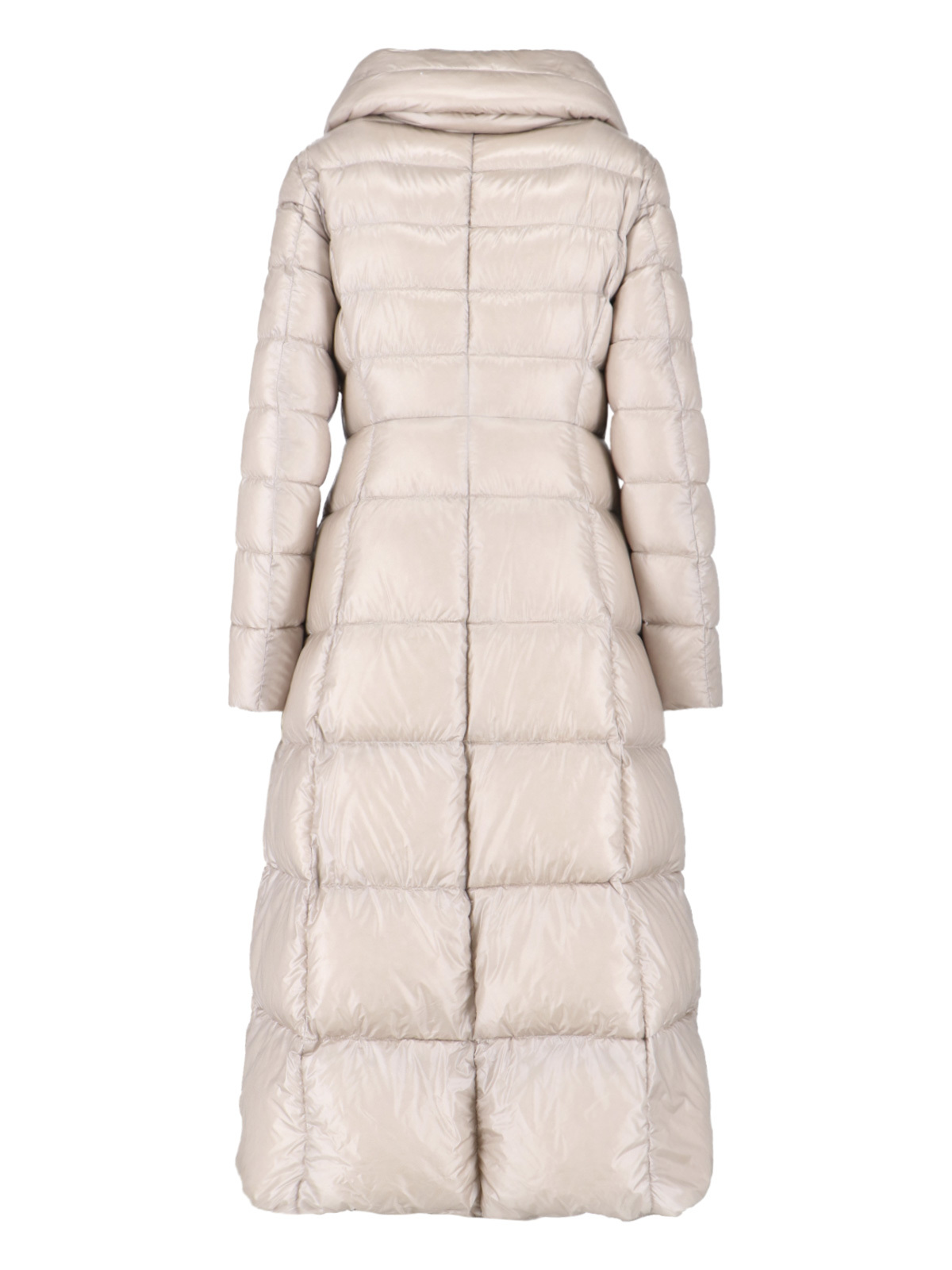 Herno Maxi Belted Down Jacket In Neutral
