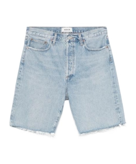 Agolde Anson Shorts In Gray