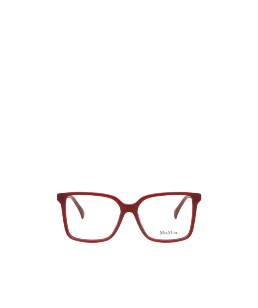 Max Mara Logo Flat Mirror In Red