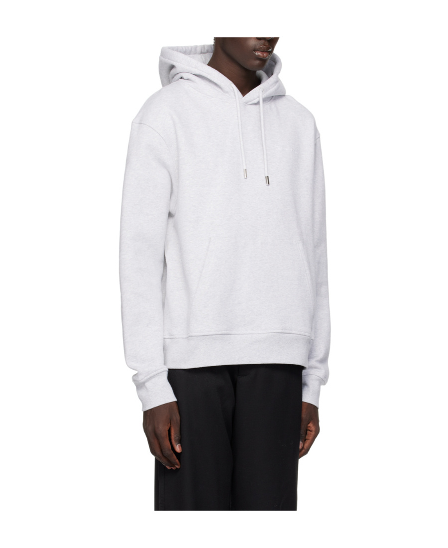 Jacquemus Logo Embroidered Drawstring Hoodie In White
