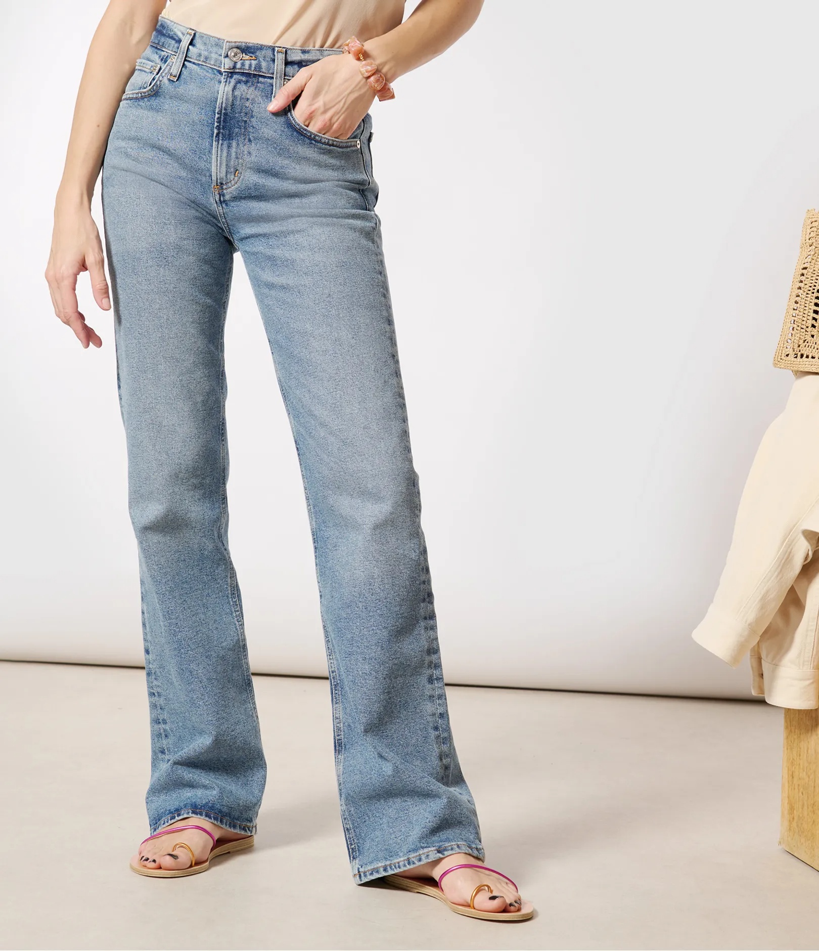 Citizen Of Humanity Vidia High-waisted Flared Jeans In Blue