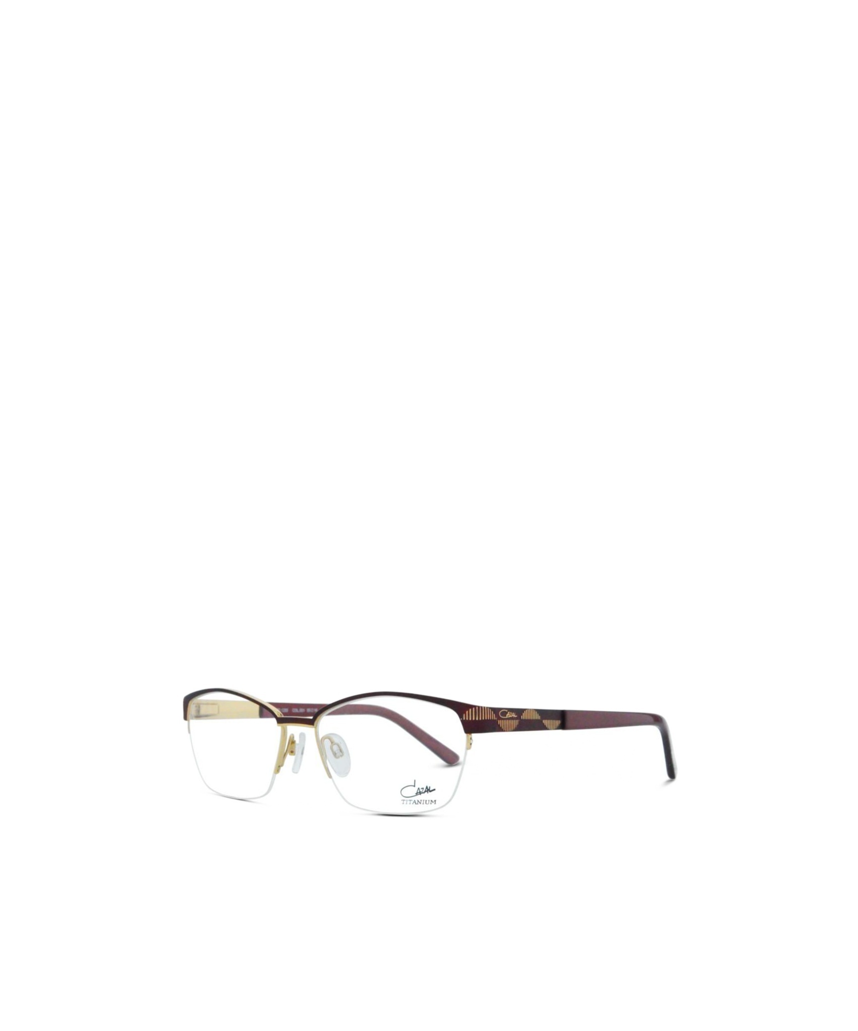 Cazal Geometric Frame Plano Mirror In White