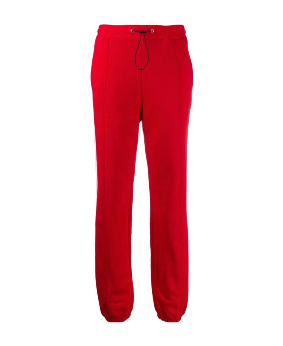 Msgm Elastic Waist Sweatpants In Red