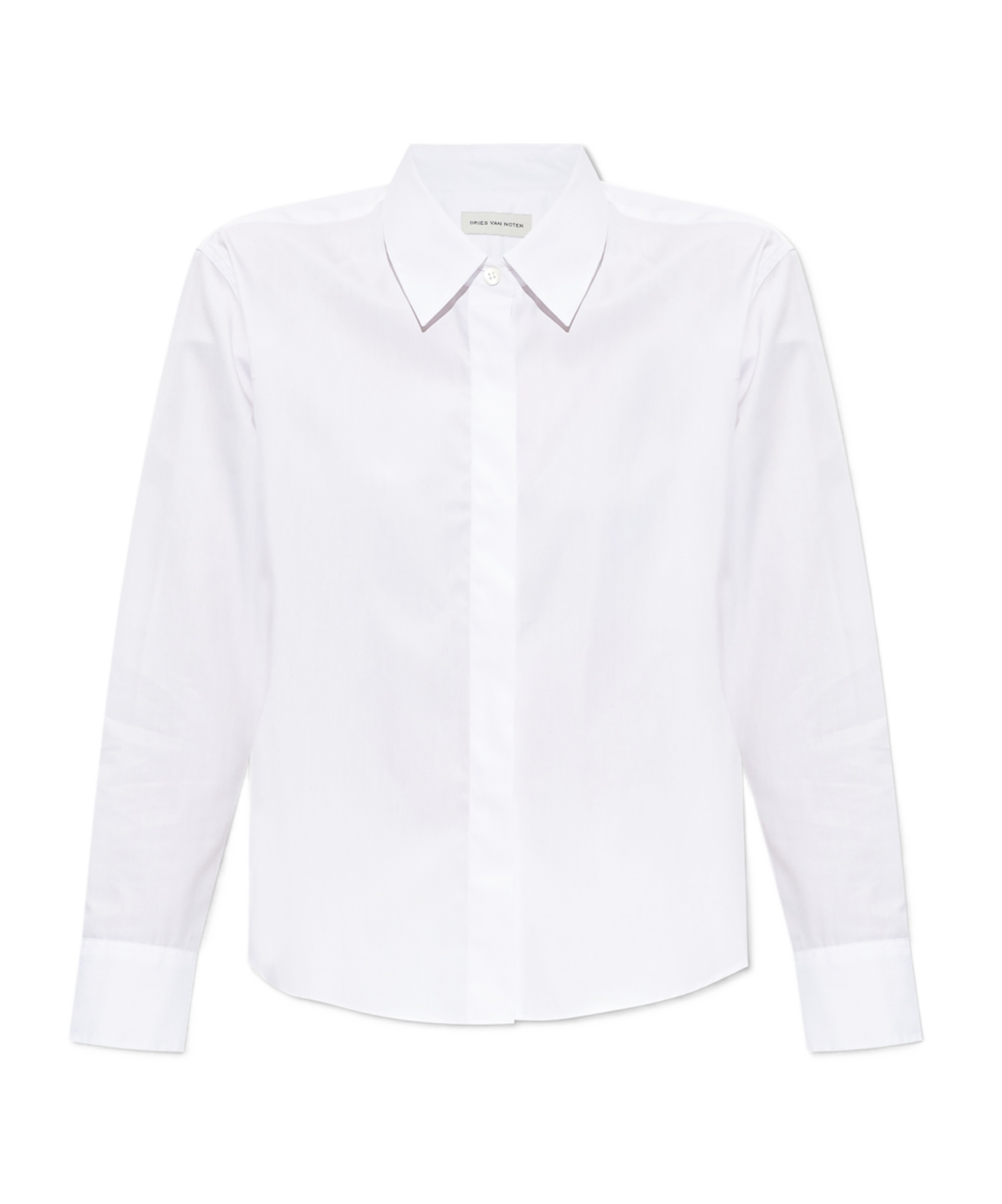 Dries Van Noten Long-sleeved Shirt In White