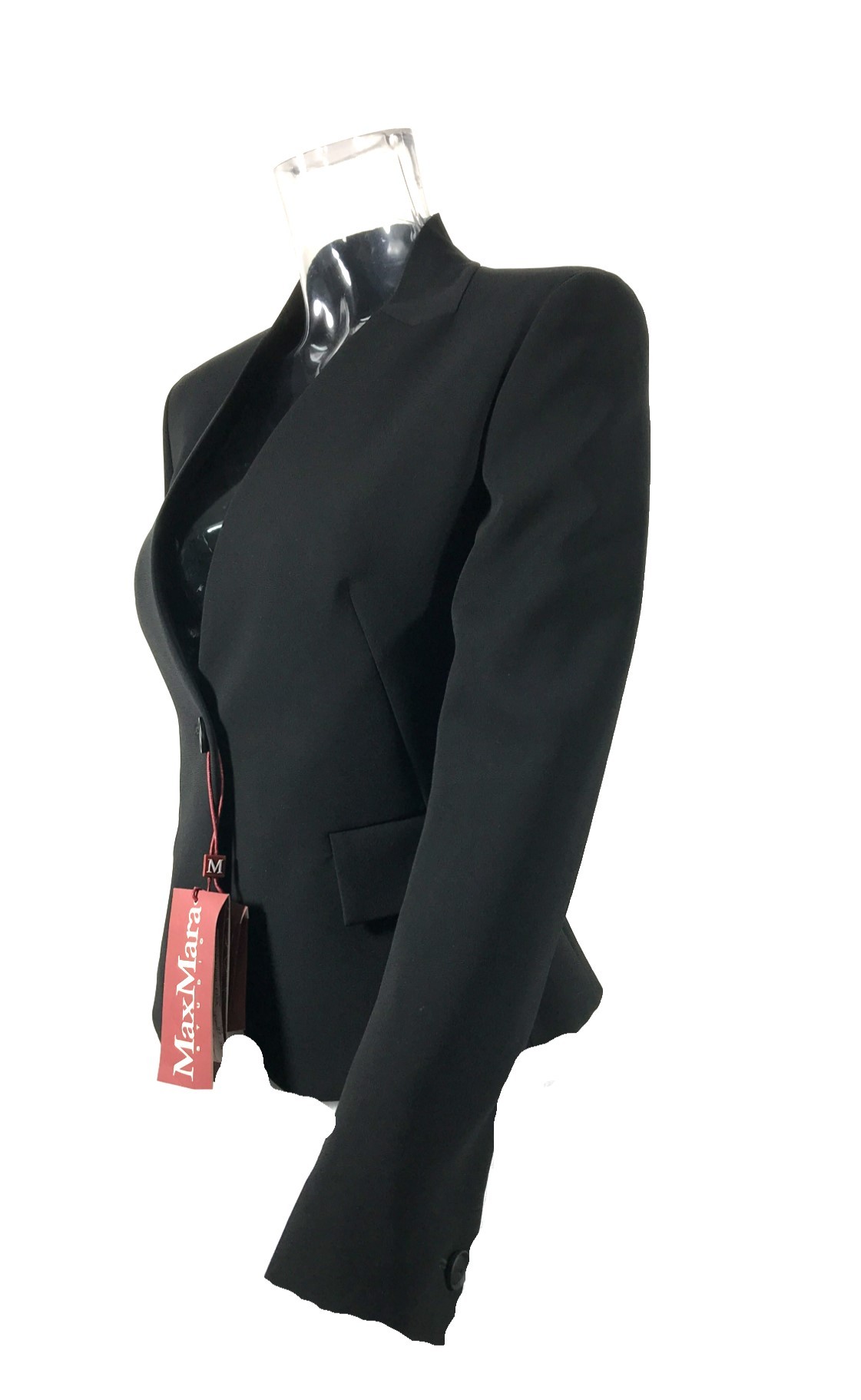 Max Mara Long Sleeved Suit Jacket In Black