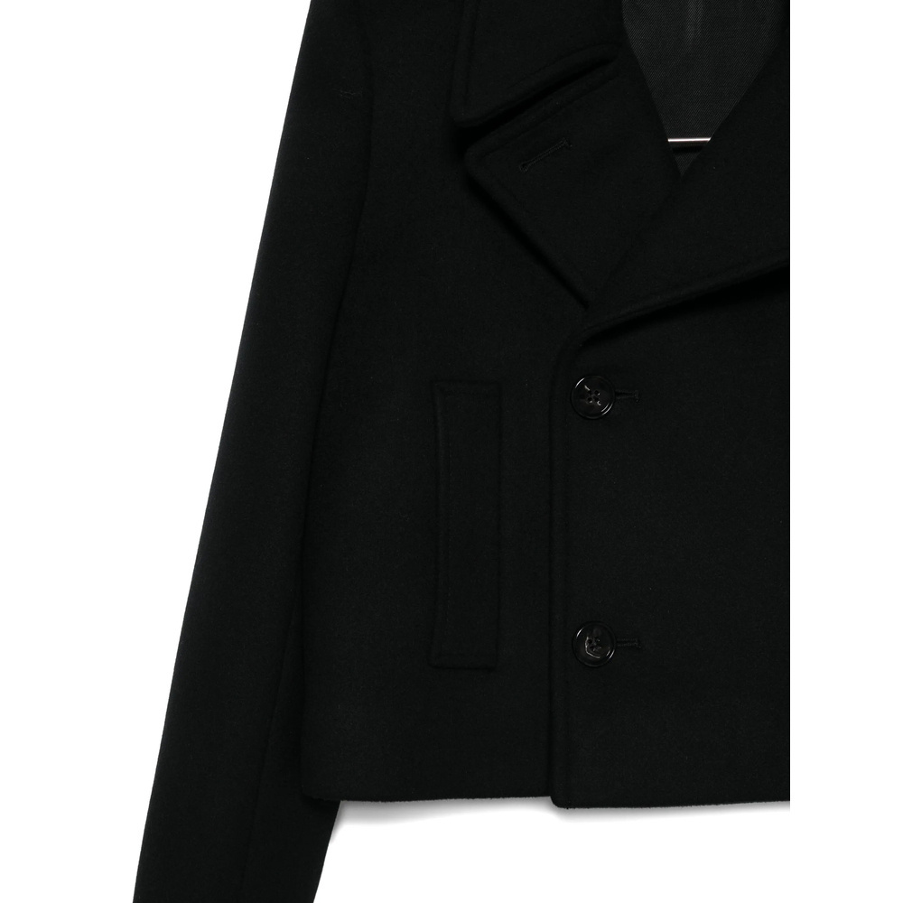 Ann Demeulemeester Long-sleeved Casual Jacket In Black