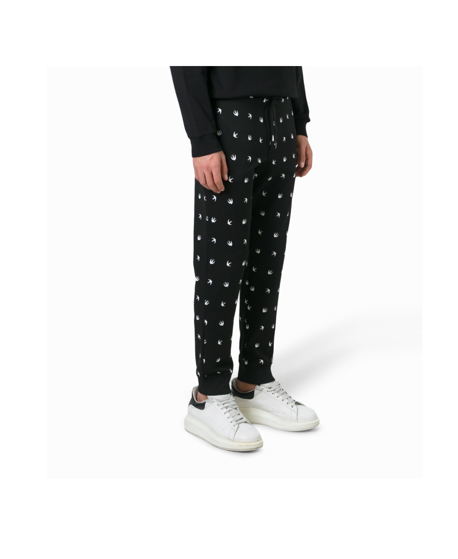 Alexander Mcqueen Feiyan Printed Sweatpants In Black