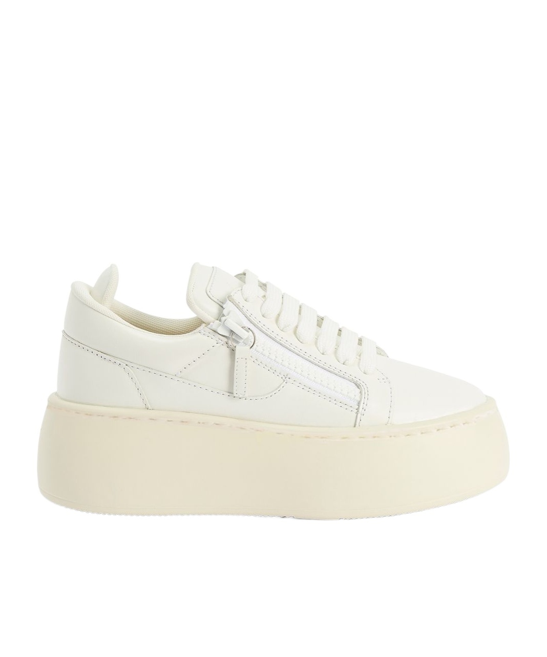 Giuseppe Zanotti Round-head Casual Shoes In White